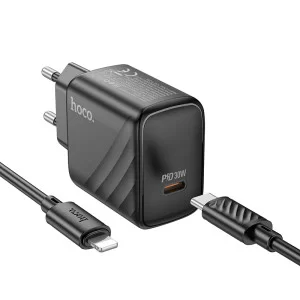 Incarcator de retea Hoco CS22A Value PD30W (C to iP) [Black]